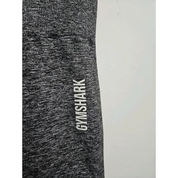 GYMSHARK black gray marl adapt seamless leggings - Picture 3 of 5